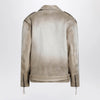 Golden Goose Beige leather Phoebe jacket