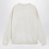 Golden Goose White crewneck sweatshirt with patches