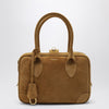 Golden Goose Vita Bag in camel suede