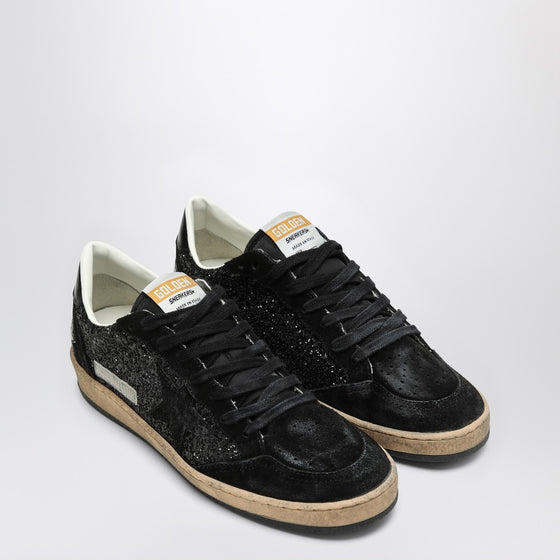 Golden Goose Ball Star sneakers black in suede and glitter