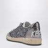 Golden Goose Ballstar silver glitter sneaker