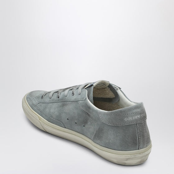 Golden Goose Grey suede Super-star low-top sneaker