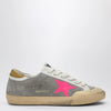 Golden Goose Super-Star Sneakers in taupe/fuchsia/ochre