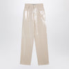 Golden Goose Trousers with transparent sequins écru