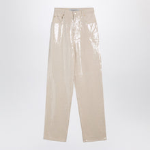  Golden Goose Trousers with transparent sequins écru