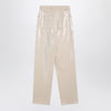 Golden Goose Trousers with transparent sequins écru