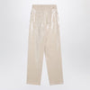 Golden Goose Trousers with transparent sequins écru