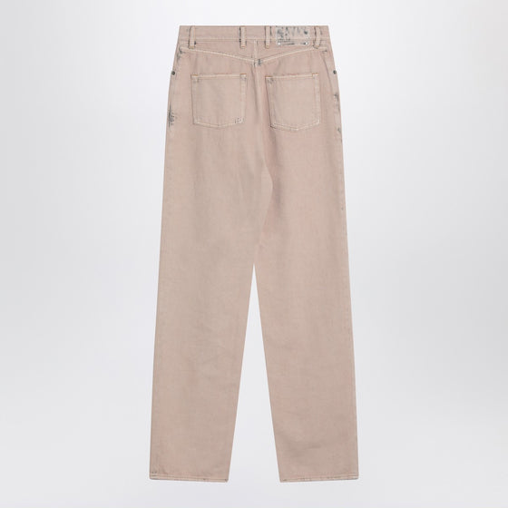 Golden Goose Dyed-effect pink denim jeans