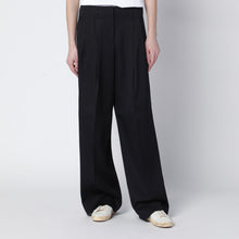  Golden Goose Wide black wool trousers