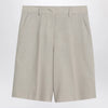Golden Goose Beige mélange wool-blend bermuda