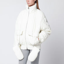  Golden Goose White nylon zip jacket