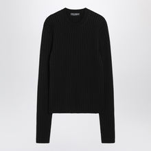  Dolce & Gabbana Dolce&Gabbana Black ribbed wool sweater