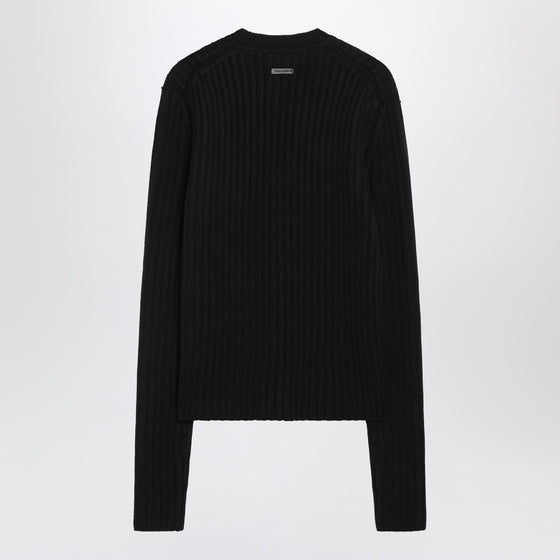 Dolce & Gabbana Dolce&Gabbana Black ribbed wool sweater