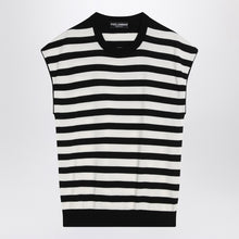  Dolce & Gabbana Dolce&Gabbana Sleeveless kimono-style striped sweater