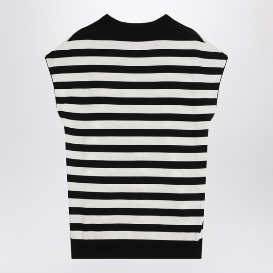 Dolce & Gabbana Dolce&Gabbana Sleeveless kimono-style striped sweater