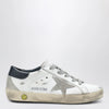 Golden Goose Super-Star Sneakers in white/navy blue