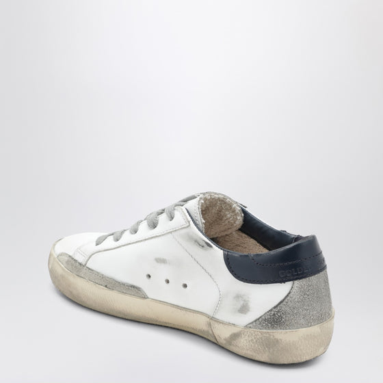 Golden Goose Super-Star sneakers in white/navy blue