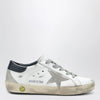 Golden Goose Super-Star Sneakers in white/navy blue