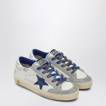  Golden Goose Super-Star sneaker in blue leather and ice suede