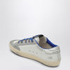 Golden Goose Super-Star sneaker in blue leather and ice suede