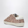 Golden Goose Old School low trainer in peach/white glitter