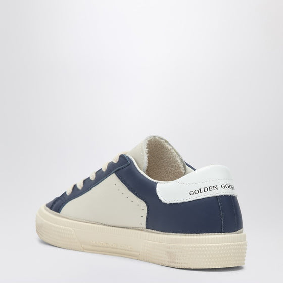 Golden Goose White/Blue low-top sneaker