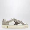 Golden Goose White/taupe May Sneakers with glitter star