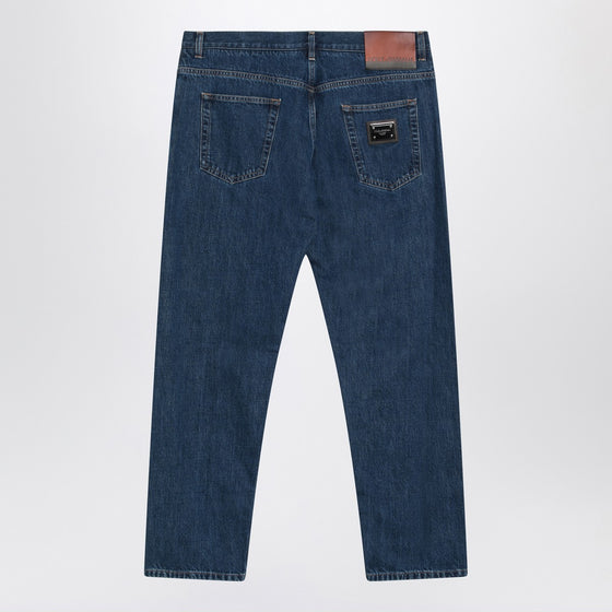 Dolce & Gabbana Dolce&Gabbana Blue denim jeans with logo tag