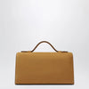 SAVETTE Light Brown Suede Symmetry Pouch