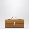 SAVETTE Slim Symmetry Pouch in Light Brown Calf Leather