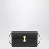 SAVETTE Symmetry Mini Crossbody Bag in Black Leather