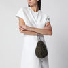 SAVETTE Macramé Pouch in Brown Calf Leather