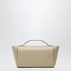 SAVETTE Symmetry Trapeze Pouch in Ivory Leather