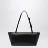 SAVETTE Symmetry Trapeze Bag in Black Leather