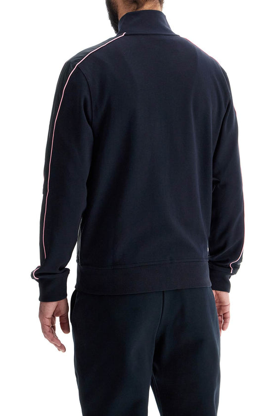 EDEN PARK dark blue high collar zip sweatshirt