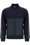 EDEN PARK dark blue high collar zip sweatshirt