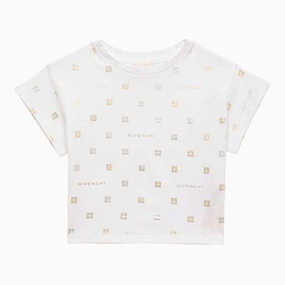 Givenchy White cotton T-shirt with logo