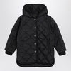 Givenchy Black quilted parka with removable sleeves