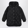Givenchy Black quilted parka with removable sleeves