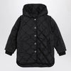 Givenchy Black quilted parka with removable sleeves
