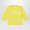 Givenchy Yellow cotton blend sweatshirt with logo