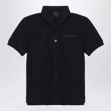  Givenchy Black cotton polo shirt with logo