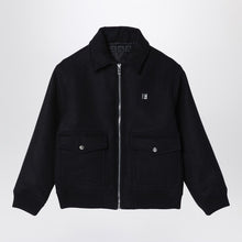  Givenchy Black wool and cashmere zipped jacket