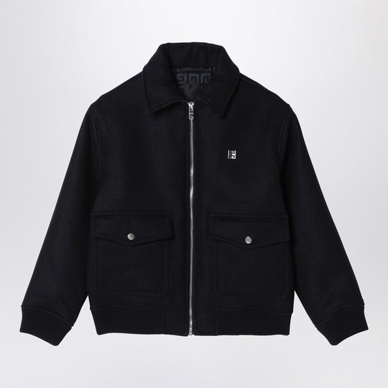 Givenchy Black wool and cashmere zipped jacket