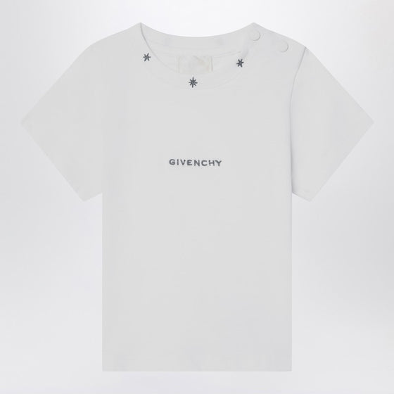 Givenchy White cotton T-shirt with embroidered logo