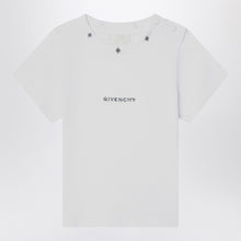  Givenchy White cotton T-shirt with embroidered logo