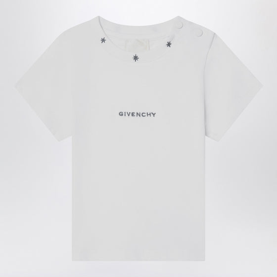 Givenchy White cotton T-shirt with embroidered logo