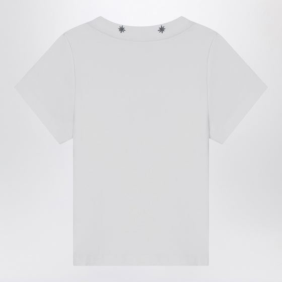 Givenchy White cotton T-shirt with embroidered logo