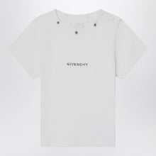  Givenchy White cotton T-shirt with embroidered logo
