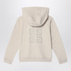 Givenchy Cream-colored zip-up sweatshirt with logo